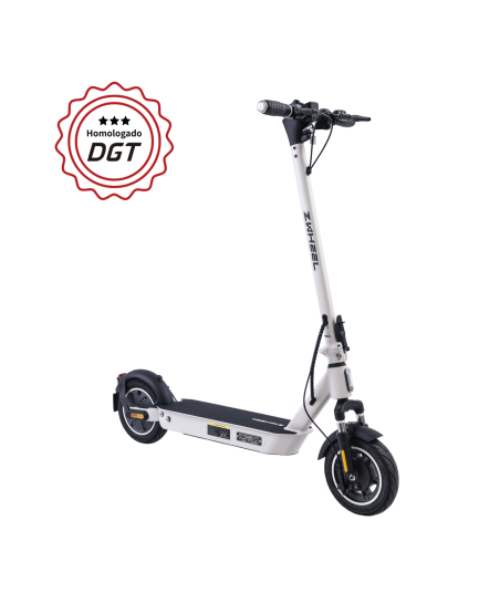 Patinete eléctrico ZFox Max  Artic White Zwheel Homologado DGT